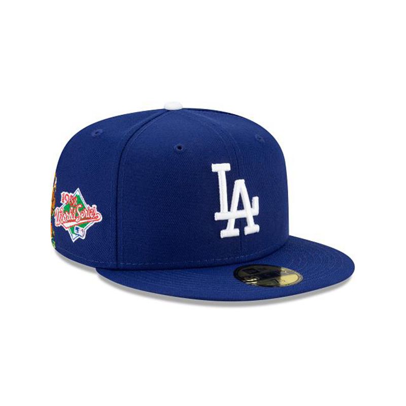 MLB Los Angeles Dodgers State Flower 59Fifty Fitted (NAP9624) - Blue New Era Caps